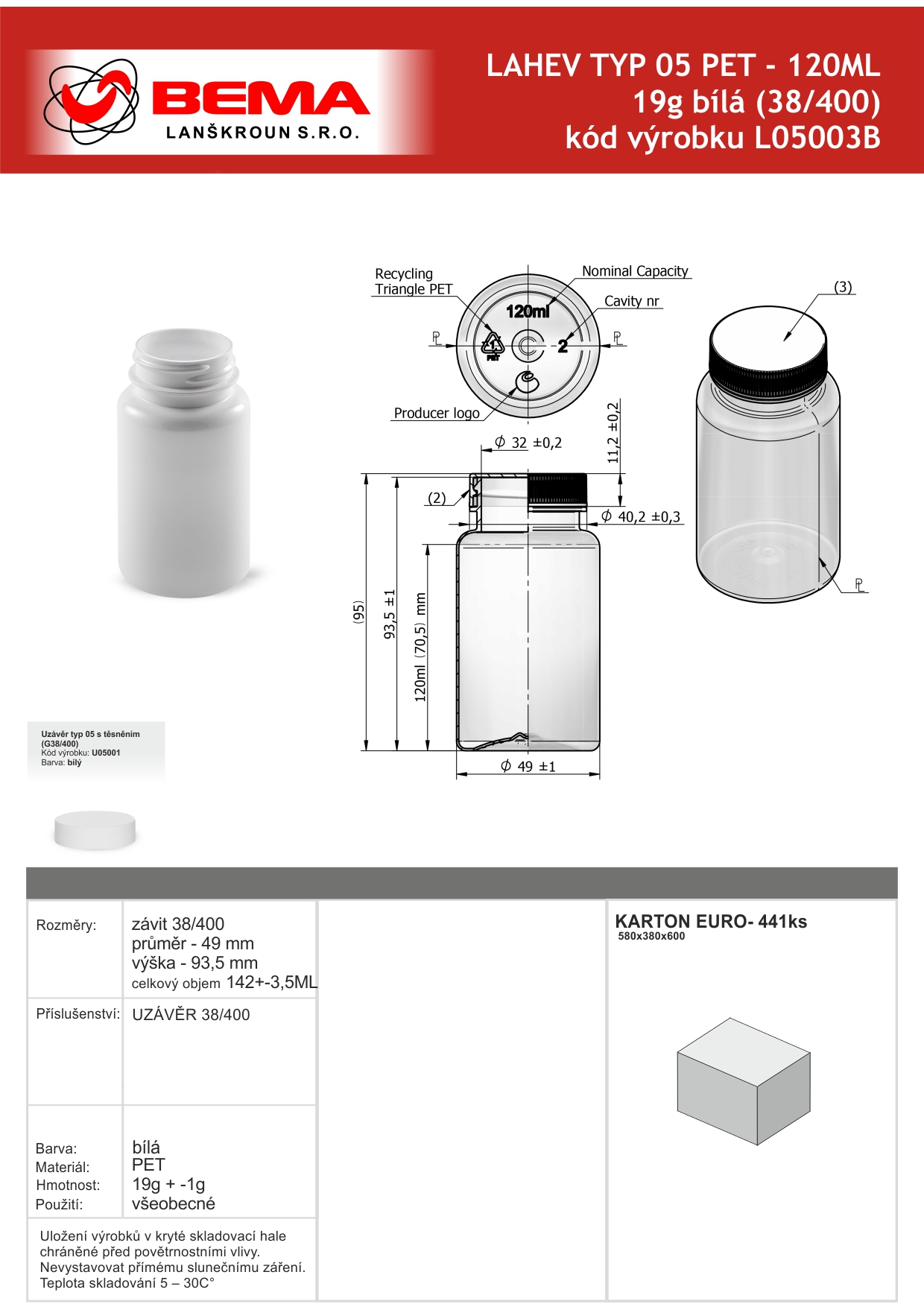 Lahev Typ 05_ PET 120ml 38-400 14-10-2025